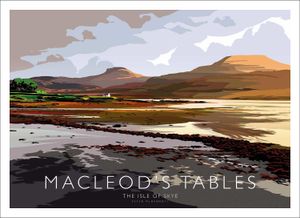 Macleods Tables Art Print from an original illustration by artist Peter McDermott