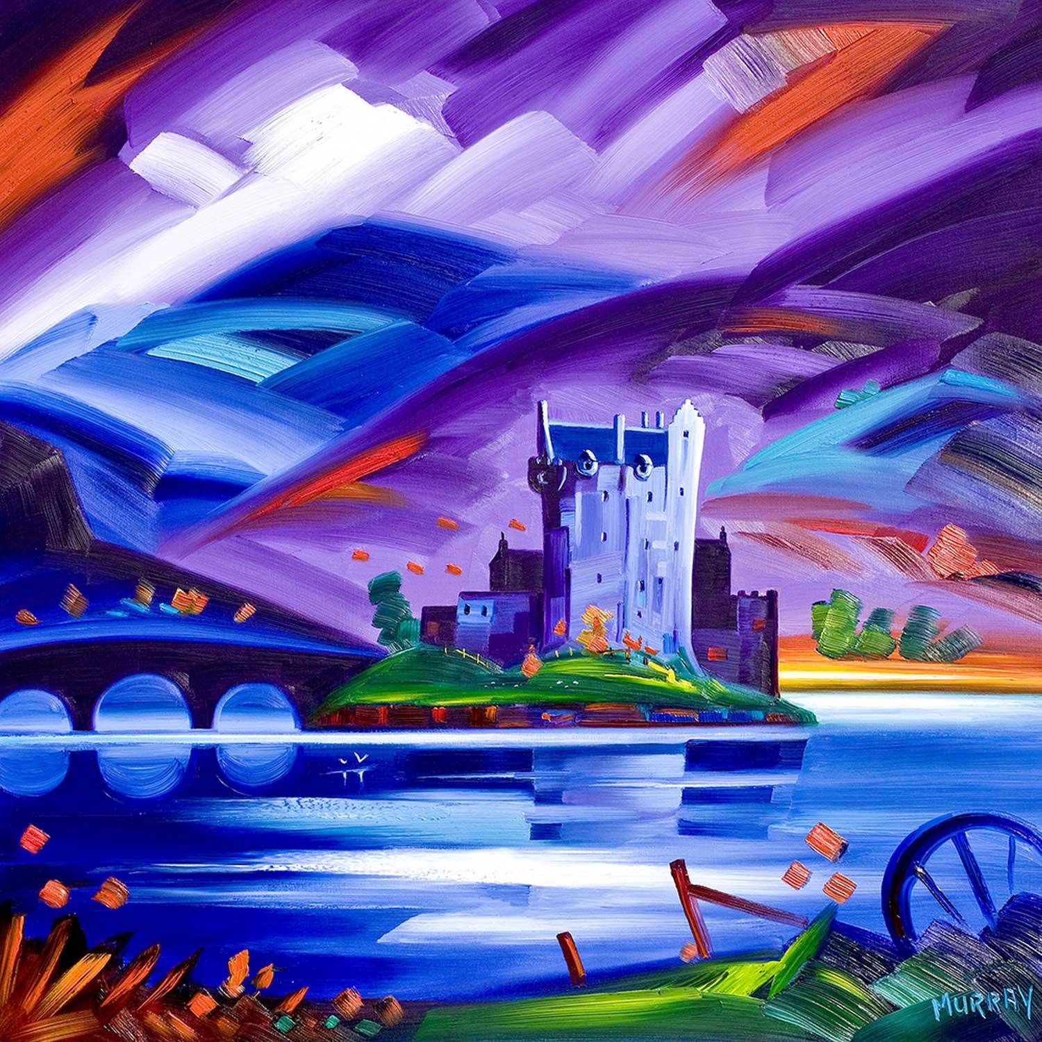 Eilean Donan Purple by artist Raymond Murray