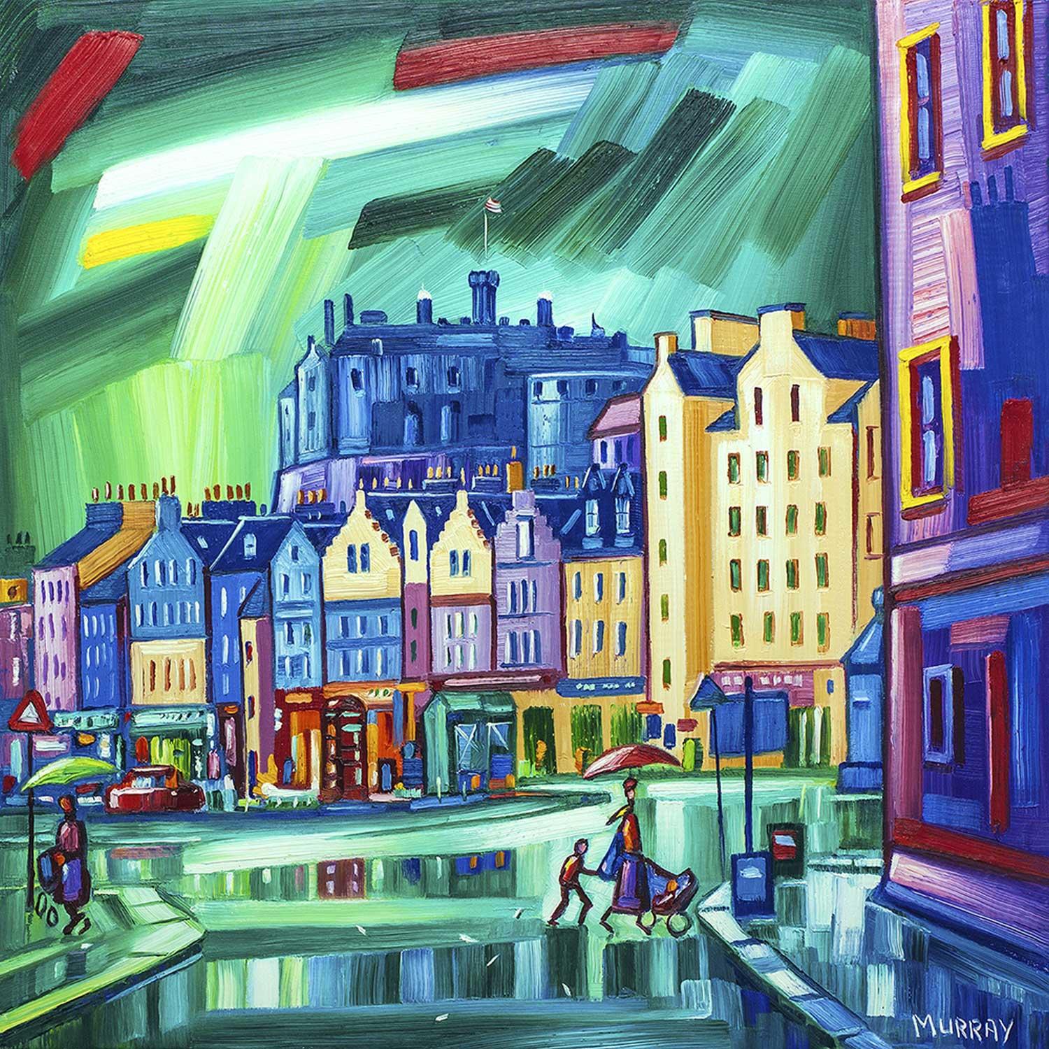 The Grassmarket, Edinburgh by artist Raymond Murray