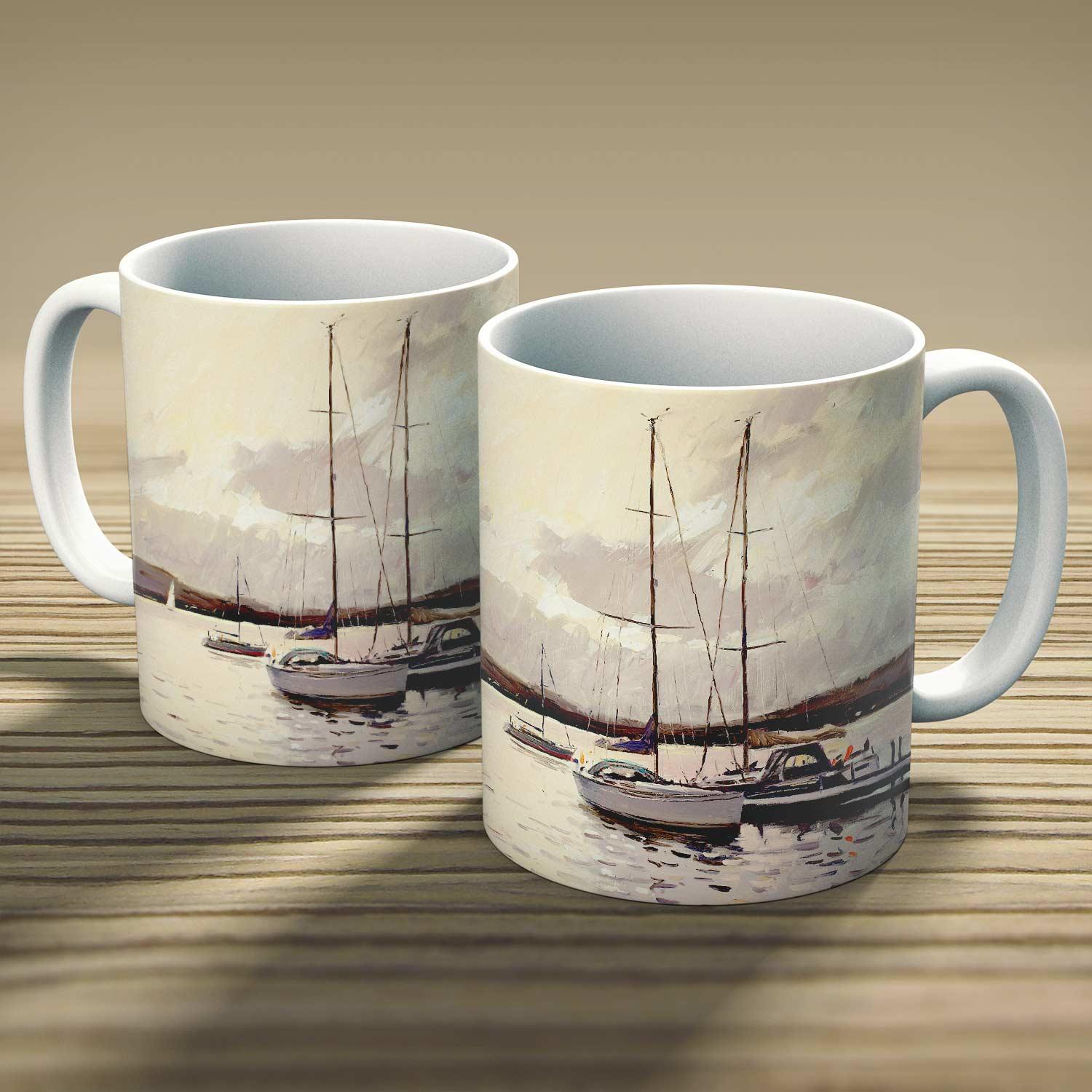 Tied Up Mug from an original painting by artist Robert Kelsey