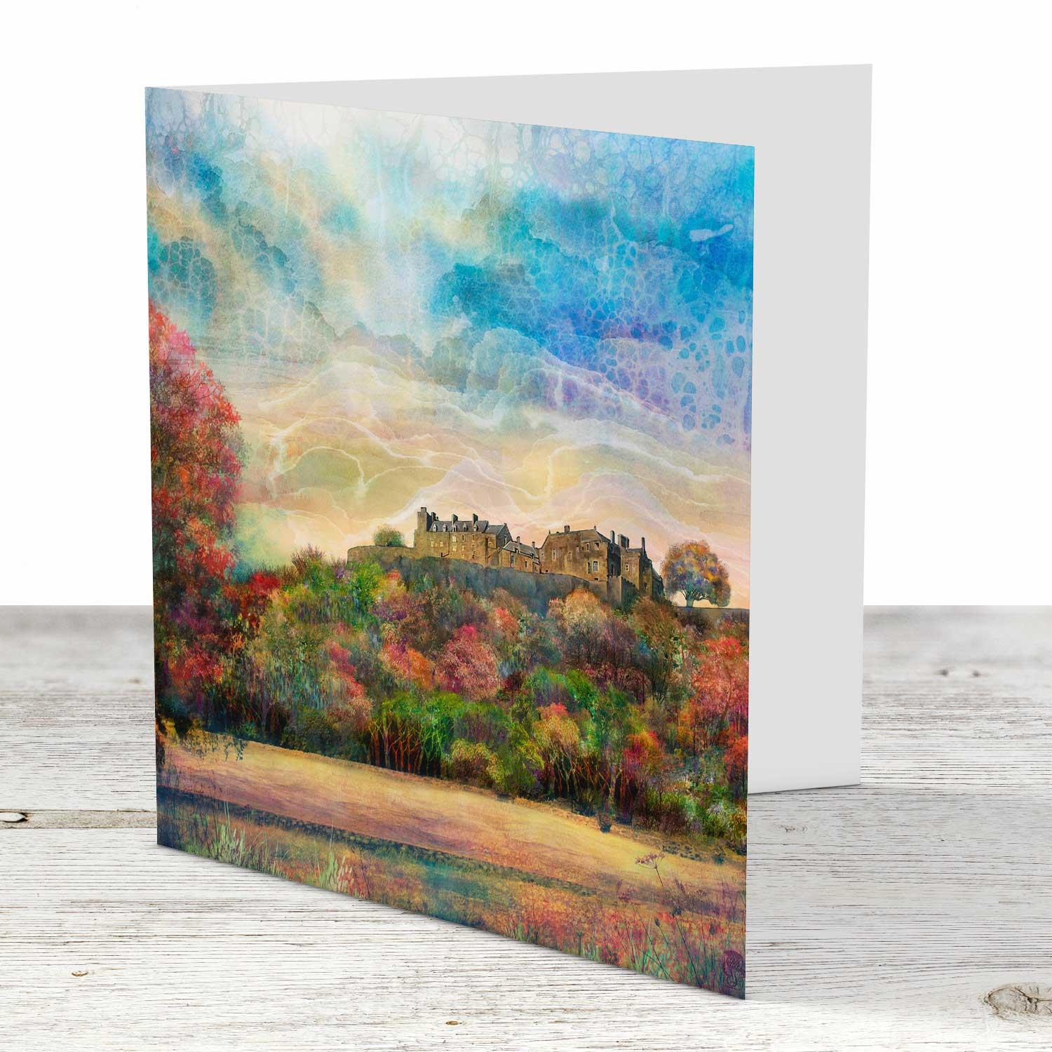 Stirling Castle Greeting Card from an original painting by artist Lee Scammacca