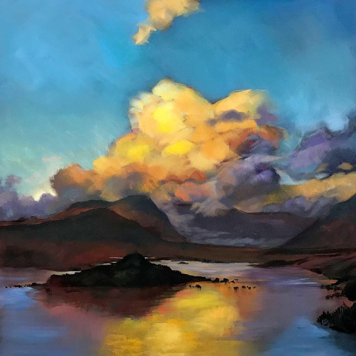 Gold Light, Loch Tulla  by Margaret Evans