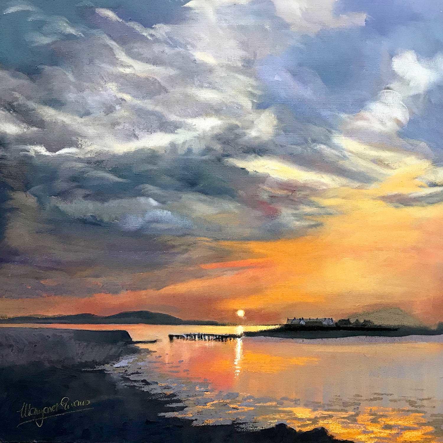 Sunset Over Easdale  by Margaret Evans