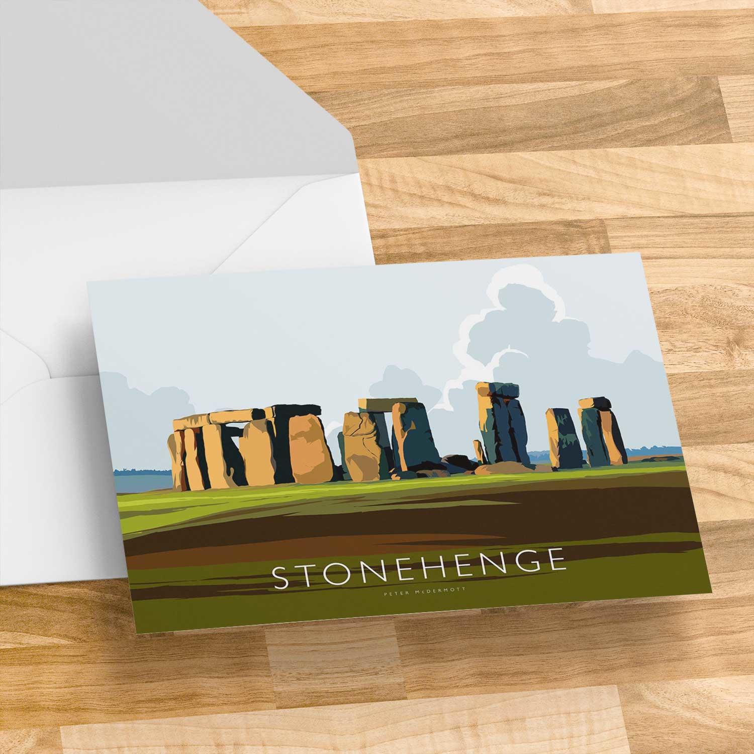 Stonehenge Greeting Card from an original painting by artist Peter McDermott