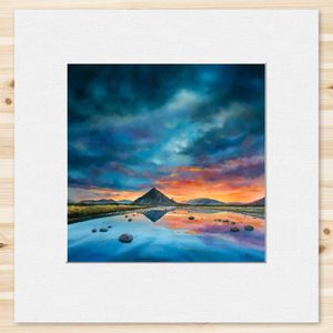 Buachaille Etive Mòr Mounted Card from an original painting by artist Scott McGregor