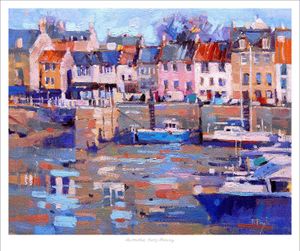 Anstruther, Early Morning Art Print from an original painting by artist Peter Foyle