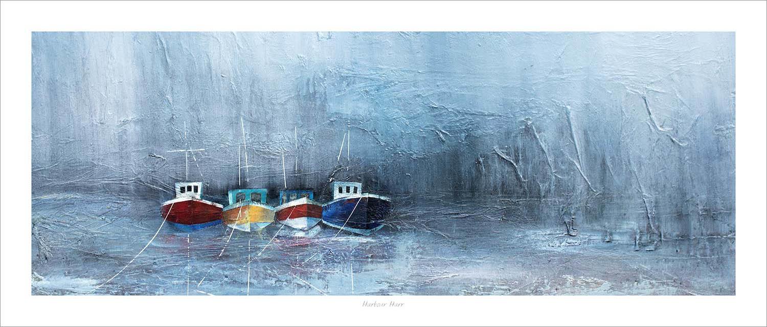 Harbour Harr Art Print from an original painting by artist Fiona Matheson