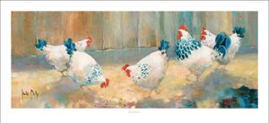 Bantams Art Print from an original painting by artist Kate Philp