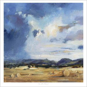 Sky after Harvest Art Print from an original painting by artist Kate Philp