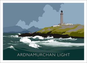 Ardnamurchan Light Art Print from an original illustration by artist Peter McDermott