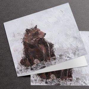 Bear in the Mist from an original painting by Charlotte Strawbridge