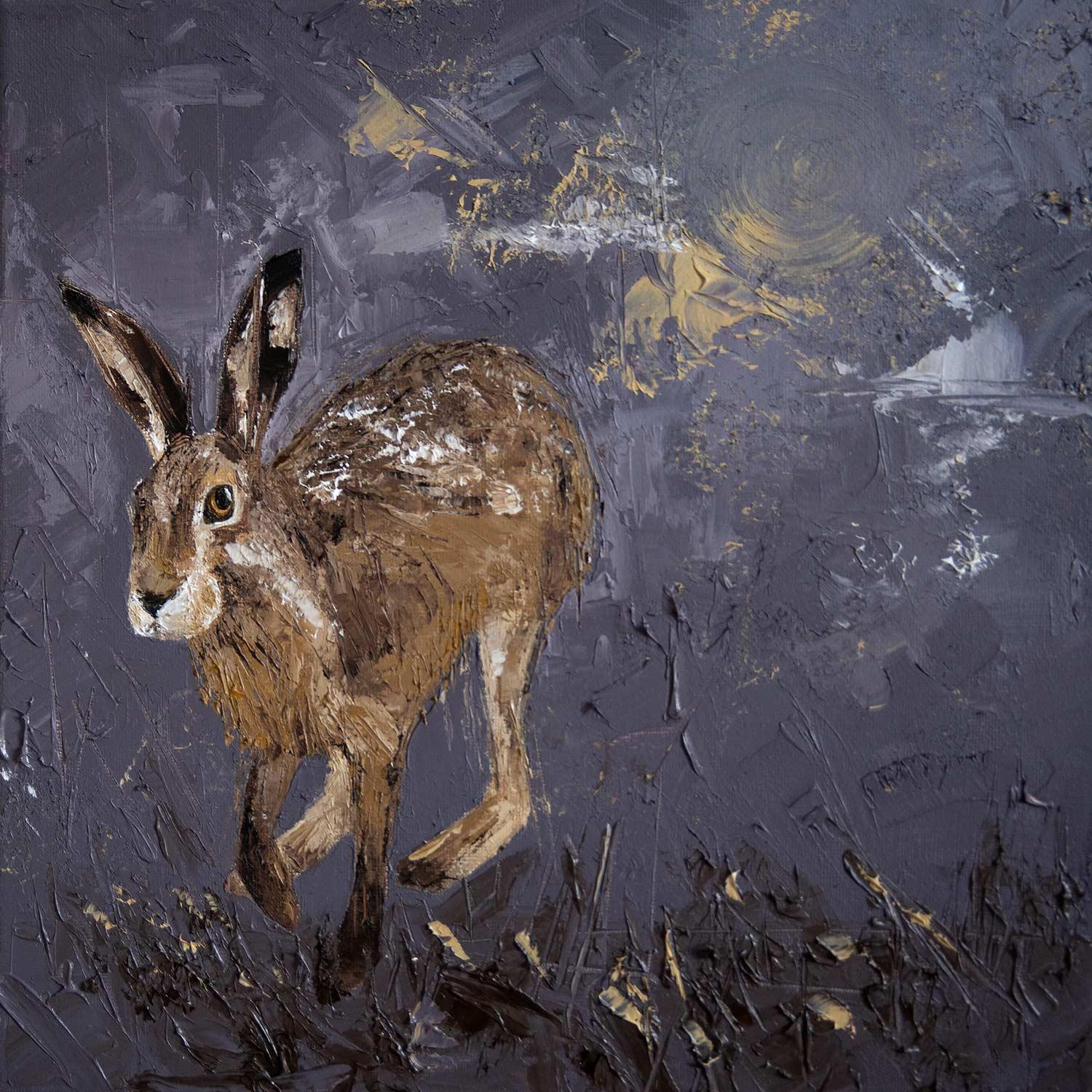 Midnight Hare by artist Charlotte Strawbridge