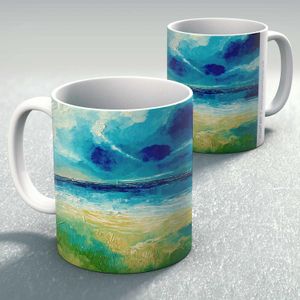 Sails on the Horizon Mug from an original painting by artist Stuart Roy