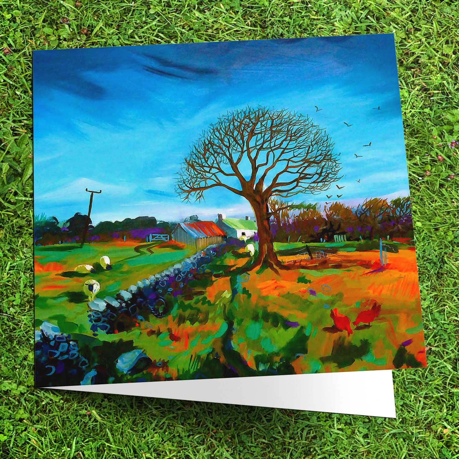 Spring Shoots at Whitewell Greeting Card from an original painting by artist Ann Vastano