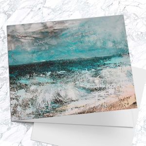 Sea Spray Greeting Card from an original painting by artist Fiona Matheson