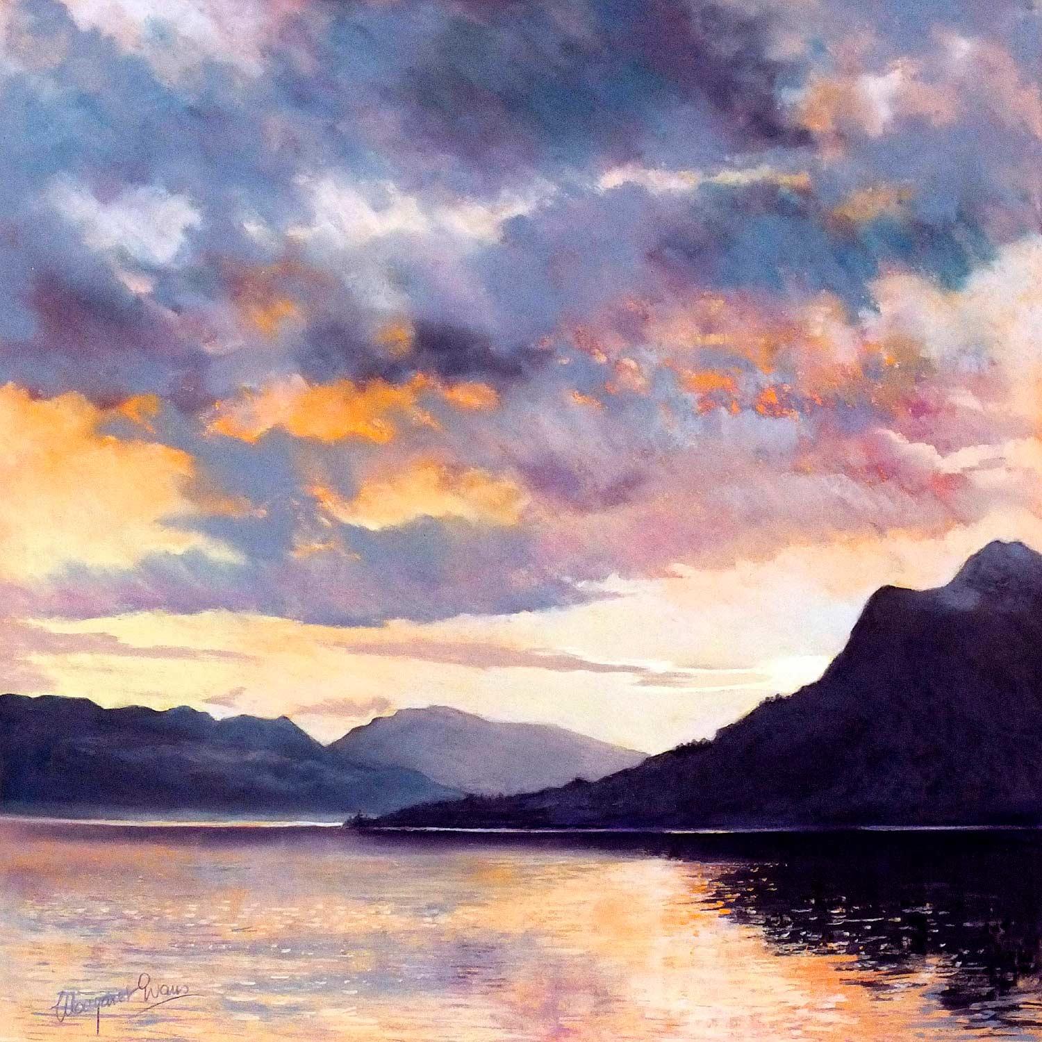 Clouds at Sunset by Margaret Evans
