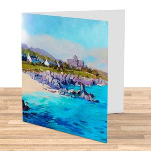 Iona Blues Greeting Card from an original painting by artist Margaret Evans