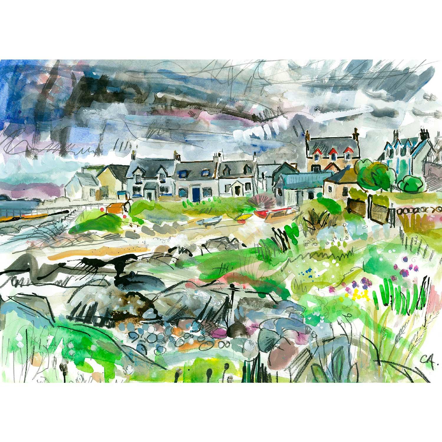 The Village, Iona by Clare Arbuthnott