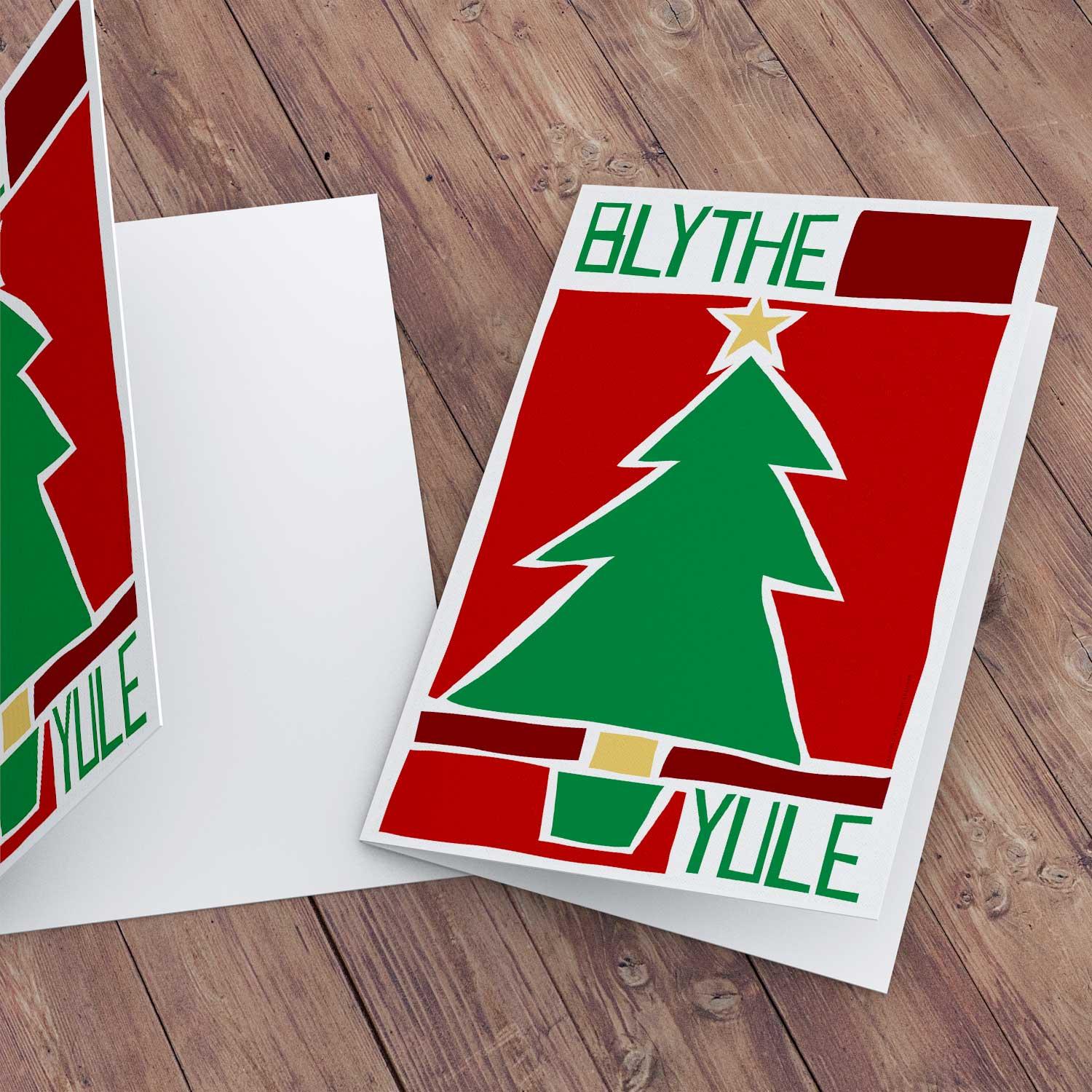 Blythe Yule Greeting Card from an original painting by artist Stewart Bremner