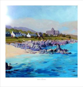 Iona Blues Art Print from an original painting by artist Margaret Evans