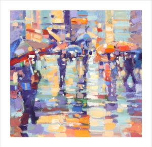 Rainy Day Art Print from an original painting by artist Peter Foyle