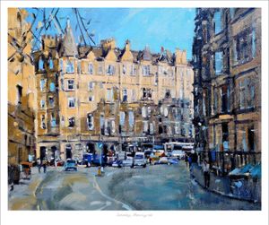 Saturday, Morningside Art Print from an original painting by artist Peter Foyle