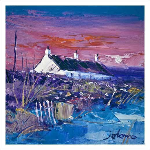 Evening Gloaming, Easdale Island Art Print from an original painting by artist John Lowrie Morrison (Jolomo)