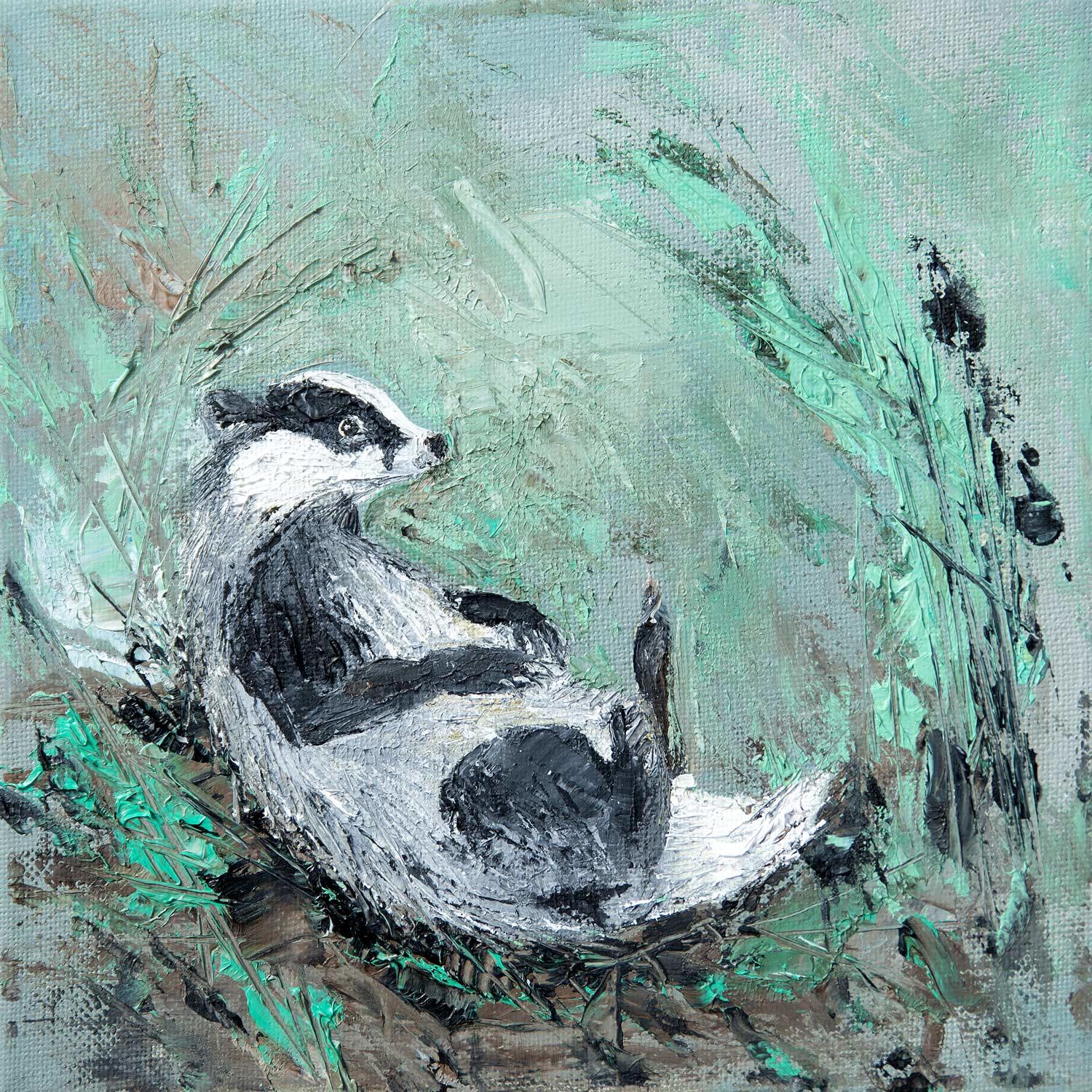 Zen Badger by artist Charlotte Strawbridge