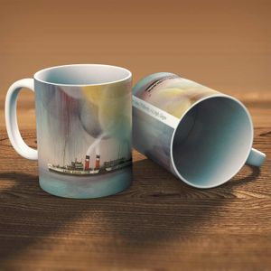 PS Waverley, A & J Inglis, Glasgow Mug from an original painting by artist Esther Cohen