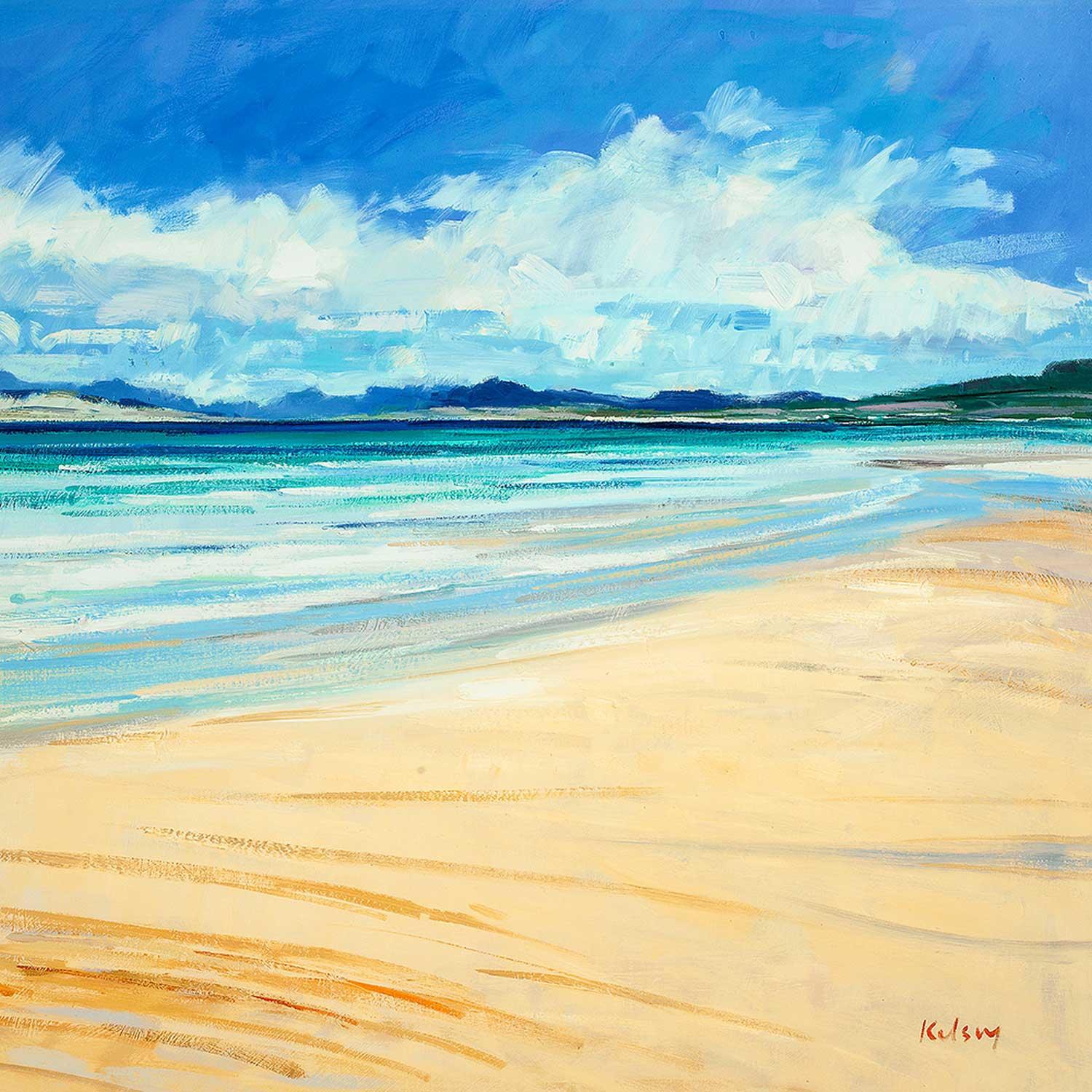 Deserted Beach Harris by artist Robert Kelsey