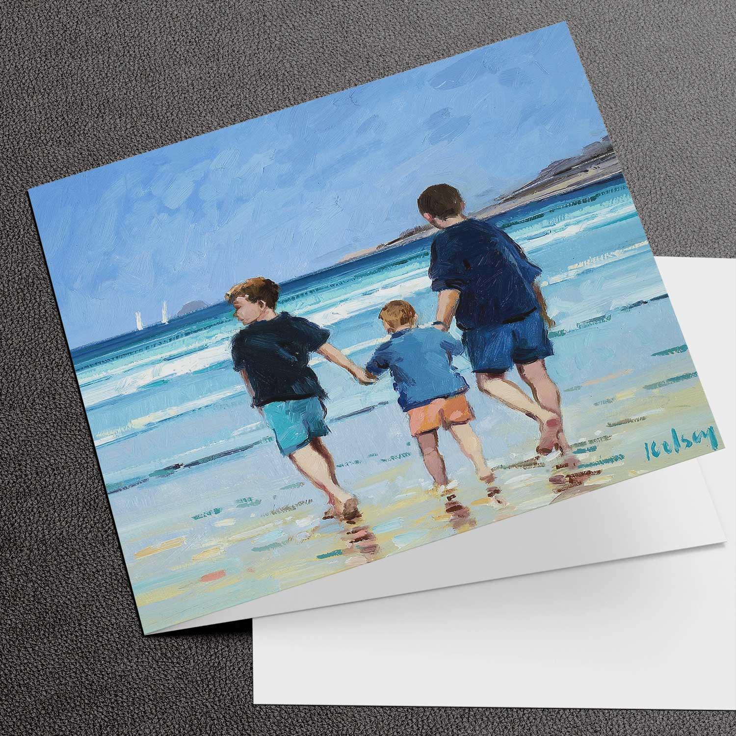 The Brothers Greeting Card from an original painting by artist Robert Kelsey