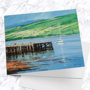 Still Morning Greeting Card from an original painting by artist Robert Kelsey