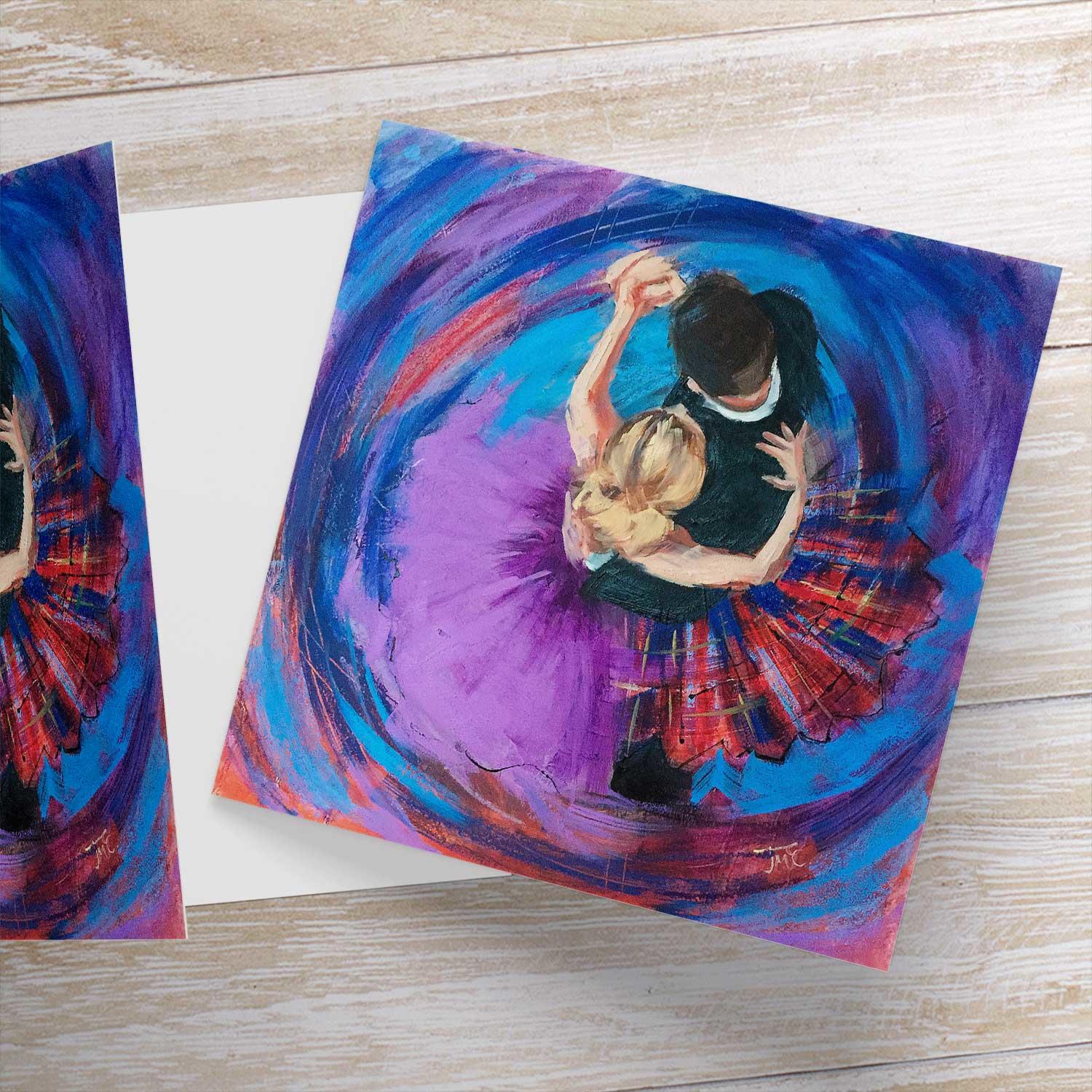 Above the Dance Greeting Card from an original painting by artist Janet McCrorie