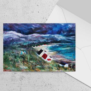Blue Washing Greeting Card from an original painting by artist Fiona Matheson