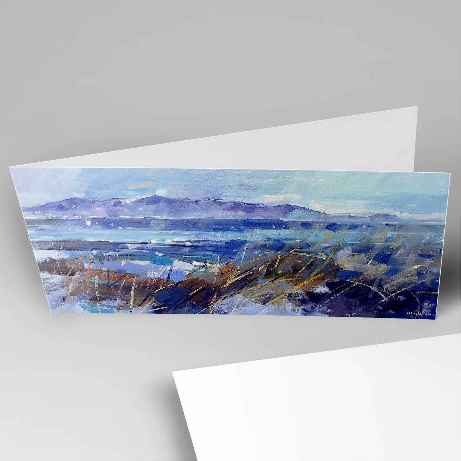 Winter Arran Greeting Card from an original painting by artist Peter Foyle
