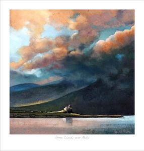 Storm Clouds over Mull Art Print from an original painting by artist Margaret Evans