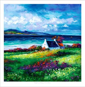Bright and Breezy, Isle of Arran Art Print from an original painting by artist Jean Feeney