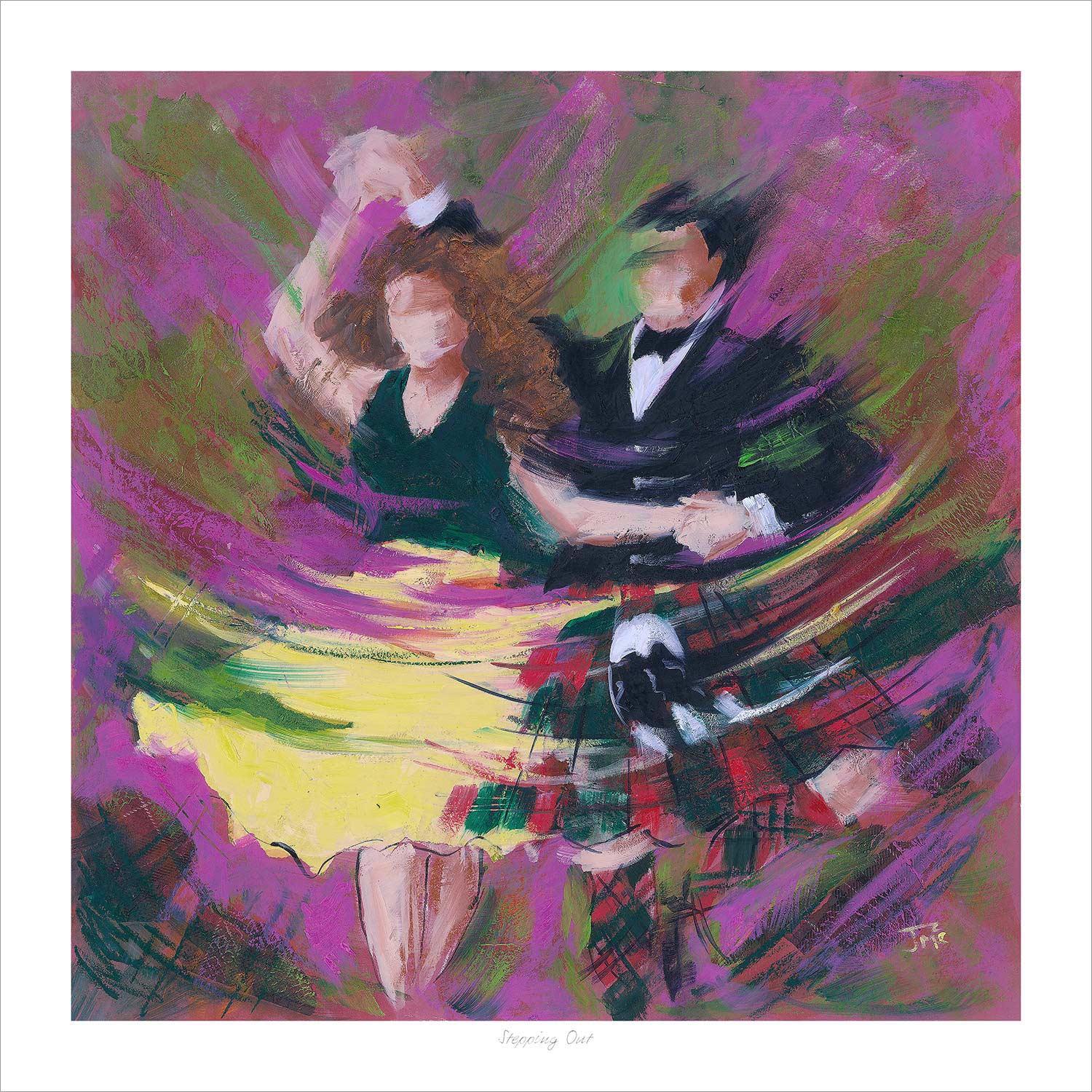 Stepping Out Art Print from an original painting by artist Janet McCrorie