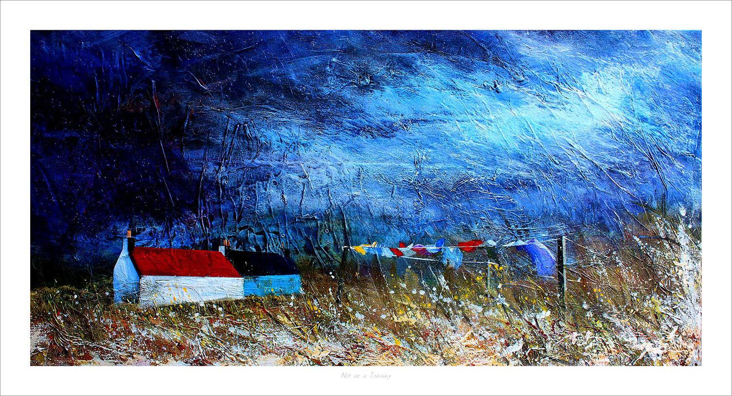 Not on a Sunday Art Print from an original painting by artist Fiona Matheson