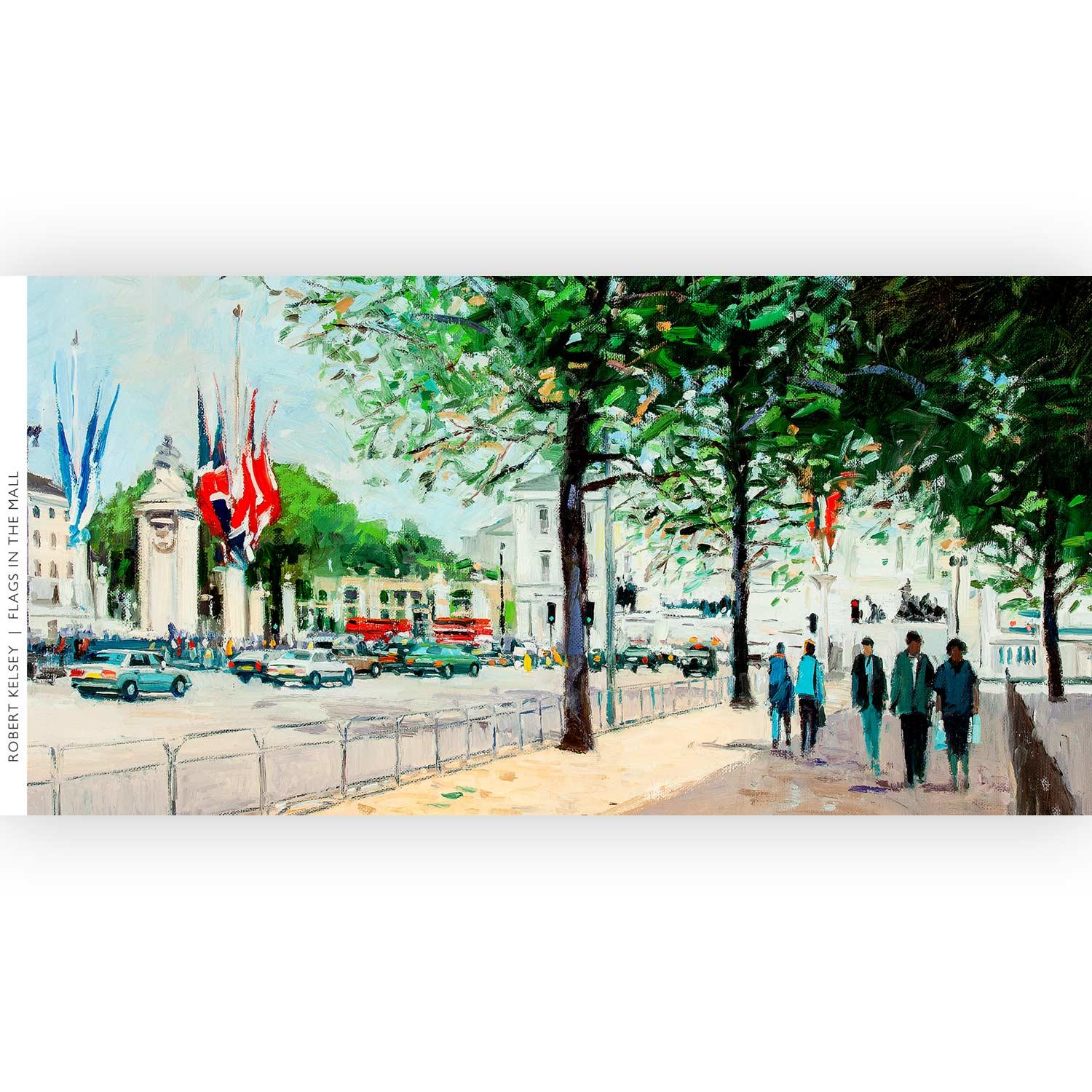Flags in the Mall by artist Robert Kelsey