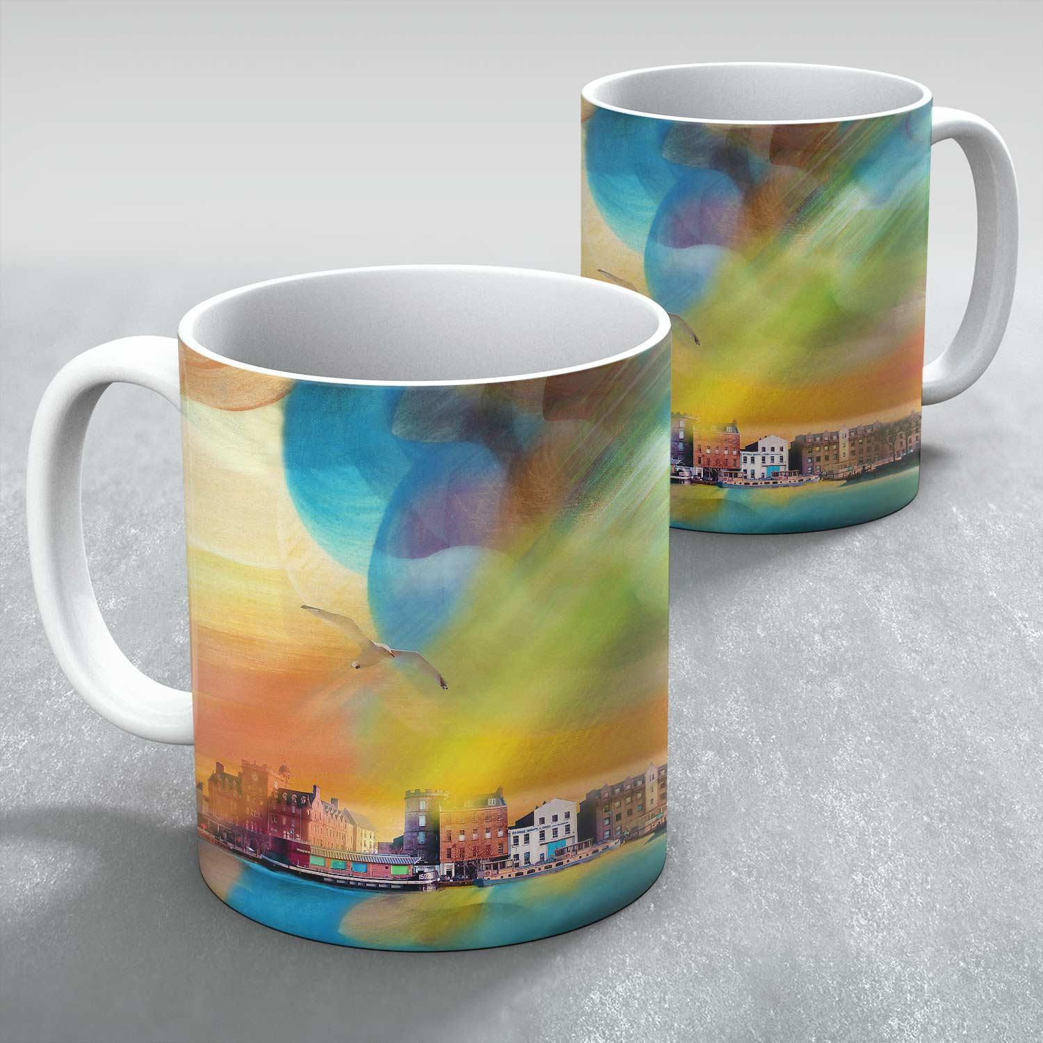 Sunshine on the Shore Mug from an original painting by artist Esther Cohen