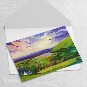 Loch Pityoulish, Rothiemurchas Greeting Card from an original painting by artist Ann Vastano