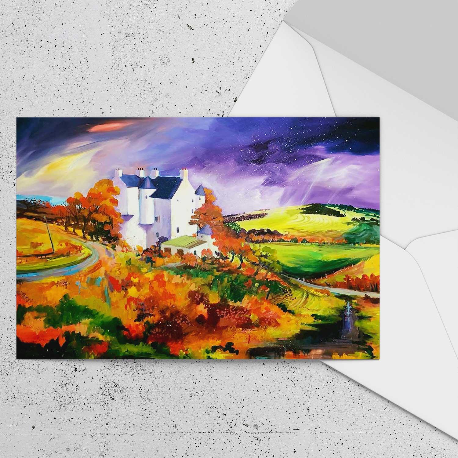 Muckrack Castle  Greeting Card from an original painting by artist Ann Vastano