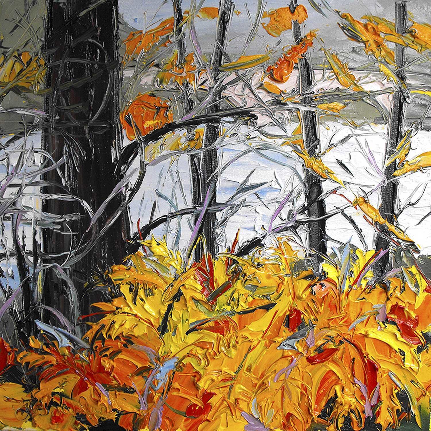 Old Brig o' Dee Through Autumn Trees by Judith I Bridgland