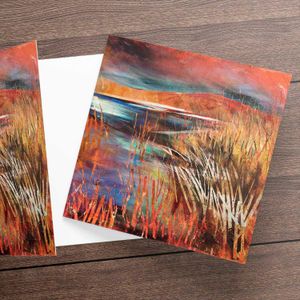 Intensity Greeting Card from an original painting by artist Fiona Matheson