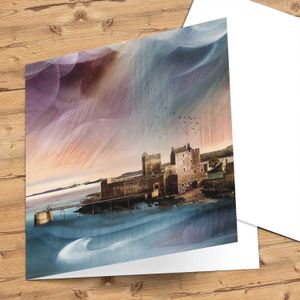 Blackness Castle  Greeting Card from an original painting by artist Esther Cohen