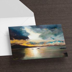 A Break in the Clouds  Greeting Card from an original painting by artist Margaret Evans