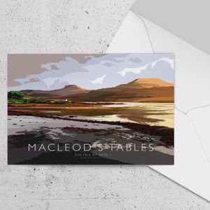 MacLeods Tables Greeting Card from an original painting by artist Peter McDermott
