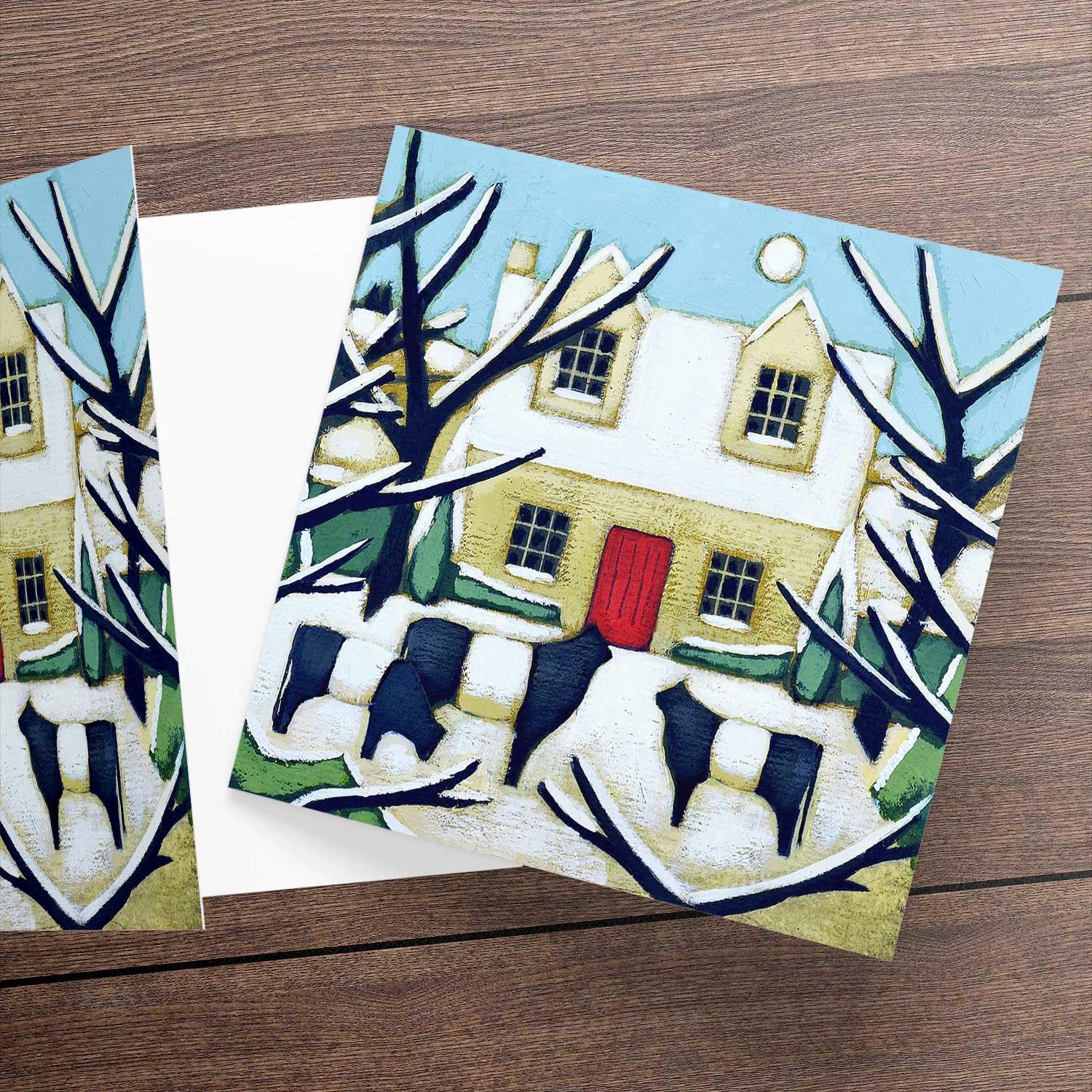 Winter Greeting Card from an original painting by artist Fiona Millar