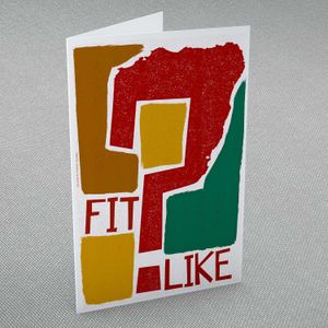 Fit Like Greeting Card from an original painting by artist Stewart Bremner